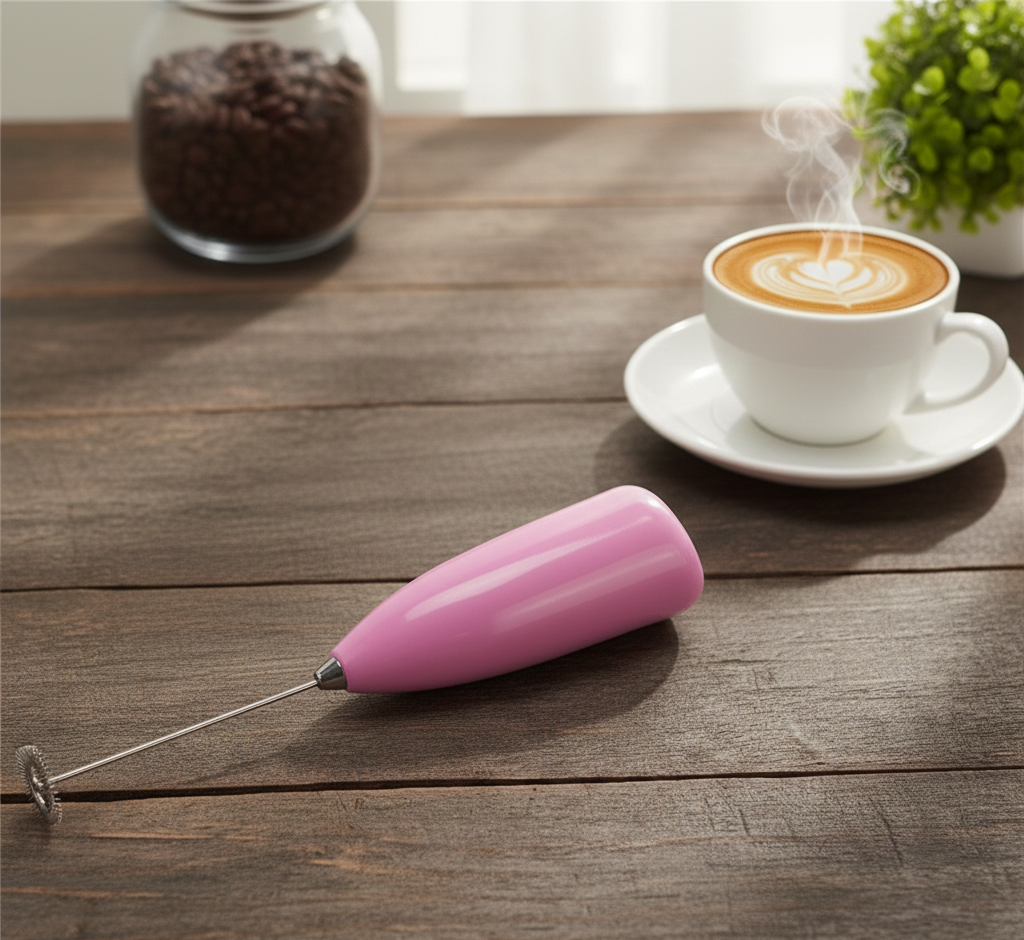 Coffee Beater & Milk Frother – Mini Handheld Egg Whisk, Drink Mixer & Foamer for Kitchen Use | Practical Cooking Tool (Random Color)